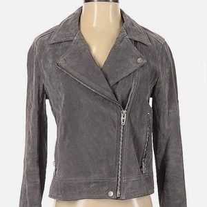 Blank NYC Suede Leather Moto Jacket